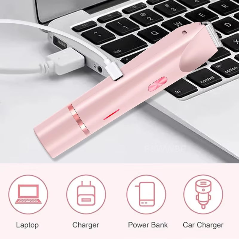 LunaVista 2-in-1 Painless Electric Trimmer