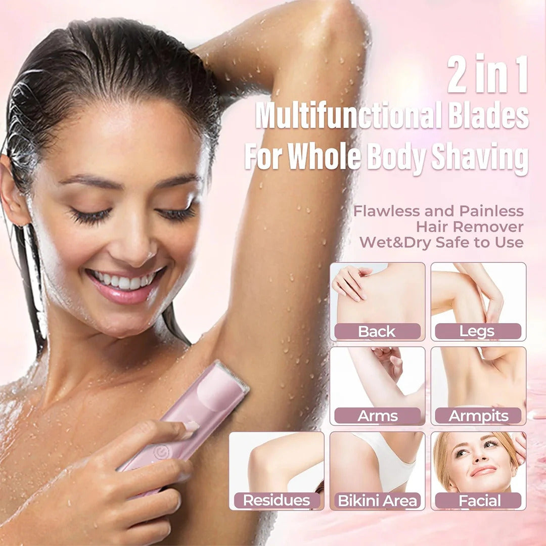 LunaVista 2-in-1 Painless Electric Trimmer