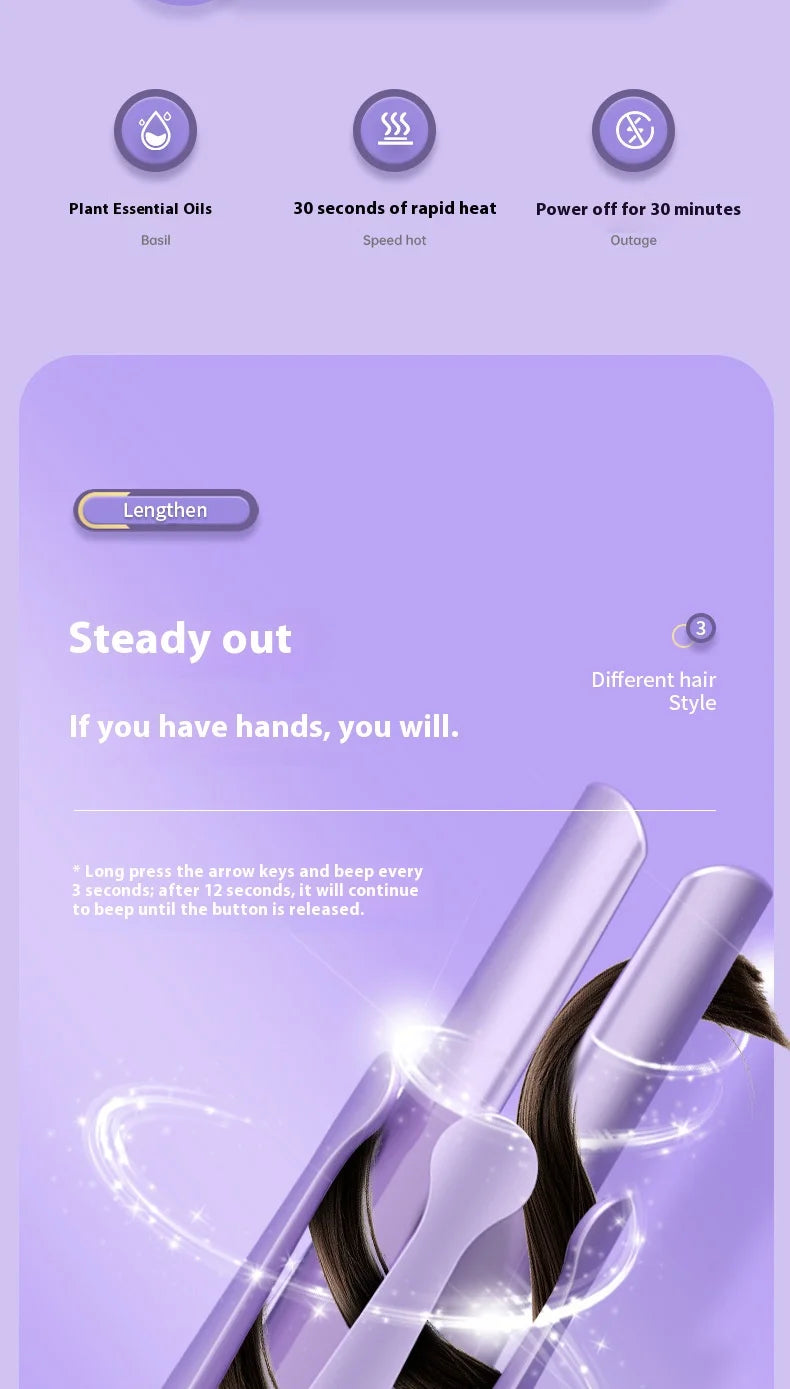 LunaVista TwinStyle Curler – Automatic 2-in-1 Ceramic Wand
